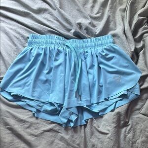 Amazon Blue Skorts Lightweight Elastic Waist